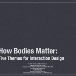 How Body metter five themes for interaction design